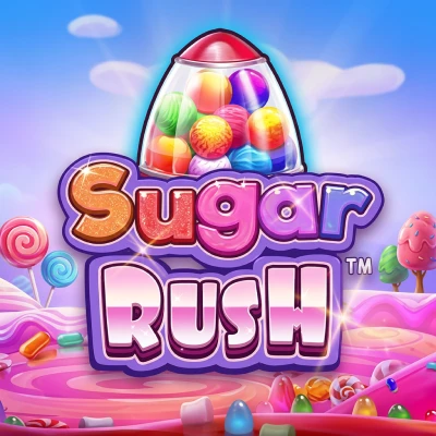 Sugar Rush cluster-pays slot tile in the Brango Casino game lobby